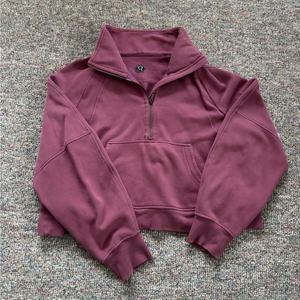 lululemon Cropped Scuba Quarter Zip